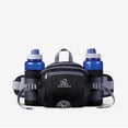 thumbnail image 1 of WATERFLY Unisex Large Capacity Hiking with Bottle Holder Nylon Fanny Pack Waist Bag,Black, 1 of 8