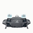 thumbnail image 1 of WATERFLY Unisex Large Capacity Hiking with Bottle Holder Nylon Fanny Pack Waist Bag,Gray, 1 of 6
