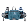 thumbnail image 1 of WATERFLY Unisex Large Capacity Hiking with Bottle Holder Fanny Pack Waist Bag,Teal Blue, 1 of 8