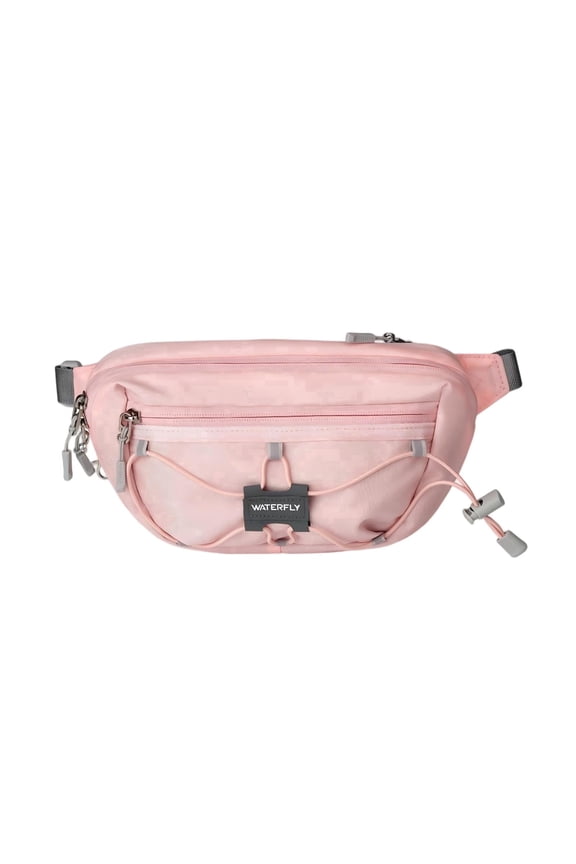 Unisex Anti Theft RFID Blocking Hiking Running Nylon Fanny Pack Waist Bag,Pink