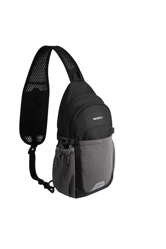 Unisex Anti-Theft RFID Blocking Multiple Pockets Sling CrossBody Shoulder Chest Bag,Black