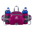 thumbnail image 1 of WATERFLY Unisex Large Capacity Hiking with Bottle Holder Nylon Fanny Pack Waist Bag,Rose Red, 1 of 7
