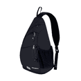thumbnail image 1 of WATERFLY Unisex Large Capacity Nylon Sling Cross-Body Shoulder Chest Bag,Black, 1 of 8