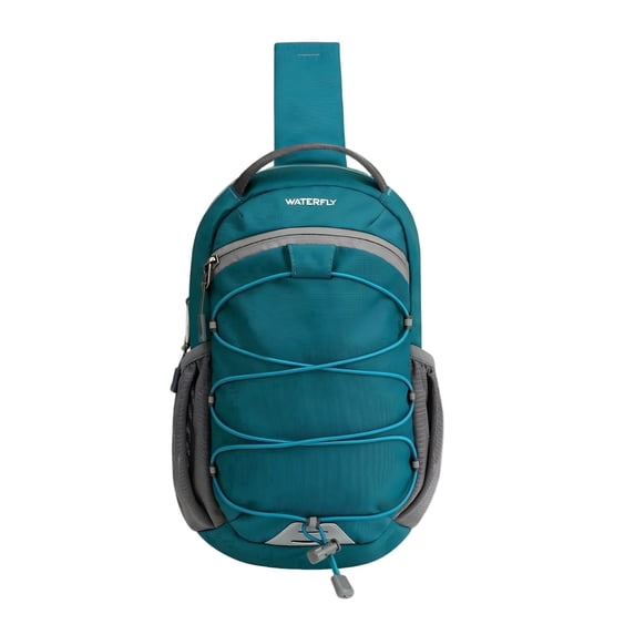 Waterfly Unisex RFID Blocking Anti-Theft Multiple Pockets Sling CrossBody Shoulder Chest Bag,Blue