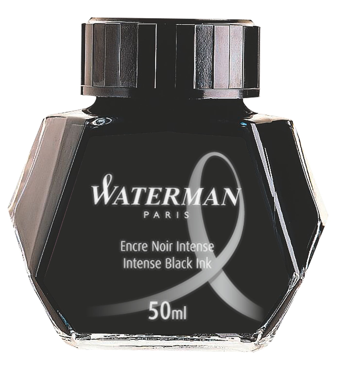 WATERMAN Fountain Pen Liquid Bottled Ink, 50ml, Black (S0110710