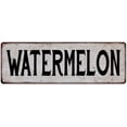 thumbnail image 1 of WATERMELON Vintage Look Rustic Metal 6x18 Sign City State 106180041265, 1 of 1