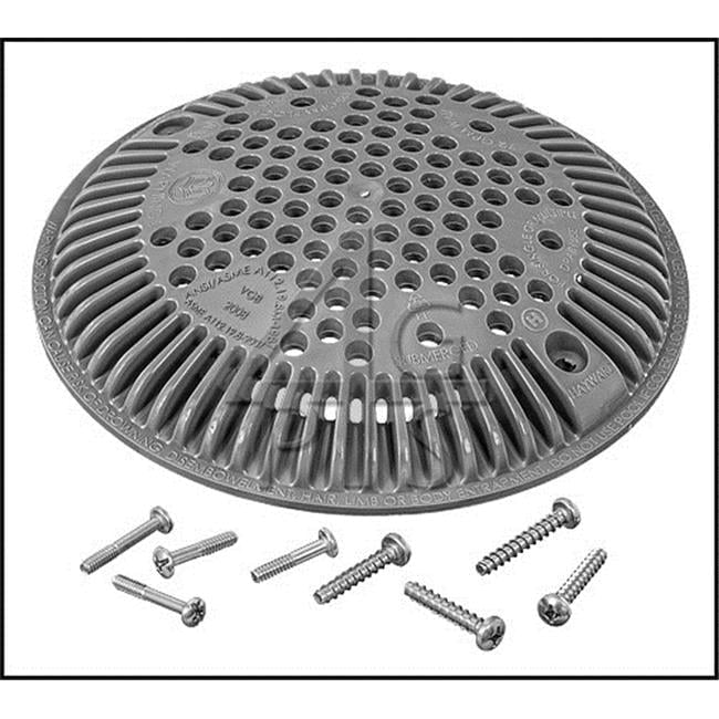 WATERWAY 6452157V 8" Anti-Vortex Cover - Gray (with screws) - Walmart.com