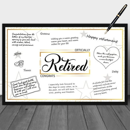 WATINC Retirement Party Jumbo Greeting Card Congrats Party Supplies Gift for Office Colleague