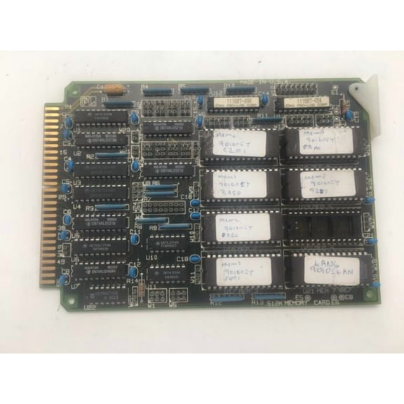 WATKINS JOHNSON 512K MEMORY CARD ,PCB PRO-LOG 111687-004, REV 008, 113344-003