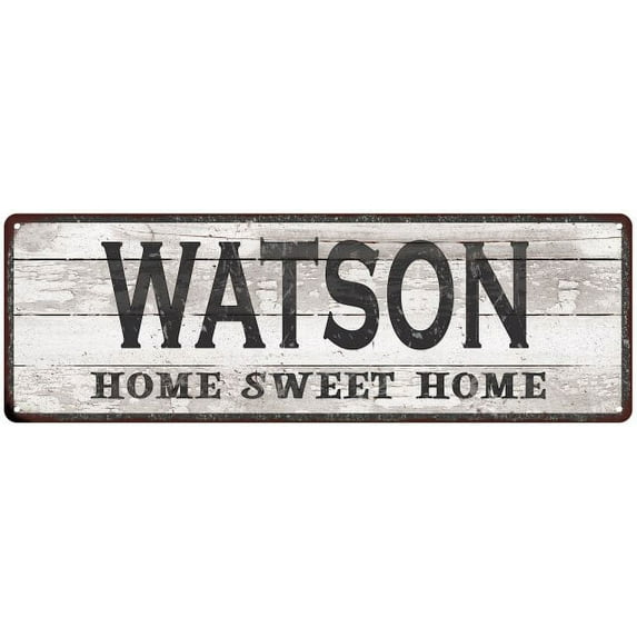 WATSON Home Sweet Home Country Look Gift 6x18 Metal Sig 206180045387