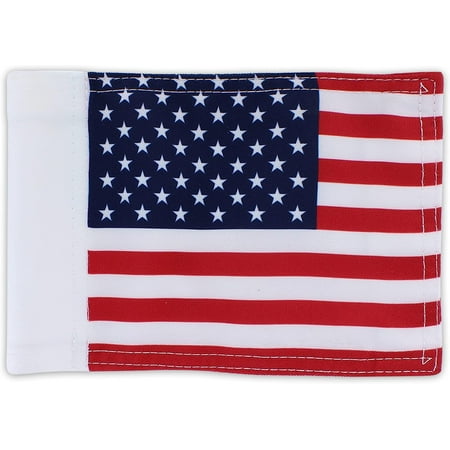 WATSY American USA Golf Flag 8x6 Inch For Flagstick Double Sided Mini Putting Green Flags For Backyard Outdoor Patio Home Training Mini Golf