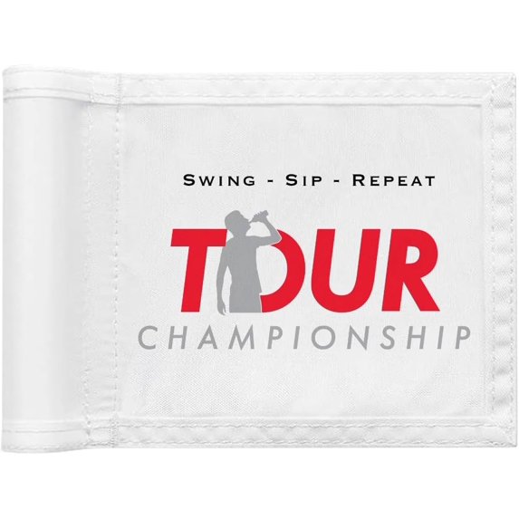 WATSY Tour Championship Golf Pin Flag 8" x 6" Inch Inch For Flagstick Double Sided Mini Putting Green Flags For Backyard Outdoor Patio Golf Pin Flag