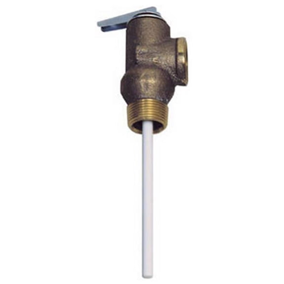 WATTS BRASS & TUBULAR Water Heater Temperature & Pressure Relief Valve, 8-In. Thermostat, 3/4-In. 3/4 100XL8-150/210