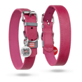 thumbnail image 1 of WAUDOG Classic Leather Dog Collar for Small, Medium and Large Dogs | Adjustable Soft Breathable Leather Padded Puppy Collar with Alloy Buckle Heavy Duty Waterproof Classic Dog Pet Collar - Pink, 1 of 67