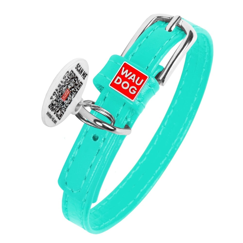 WAUDOG Glamour Plus Soft Leather Dog Collar Dog Collars for Small