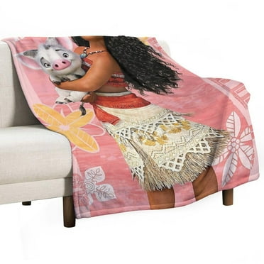 WAUOEMY Moana Throw Blanket Cozy Blanket Room Decor for Christmas Birthdas (Moana-30"x40")
