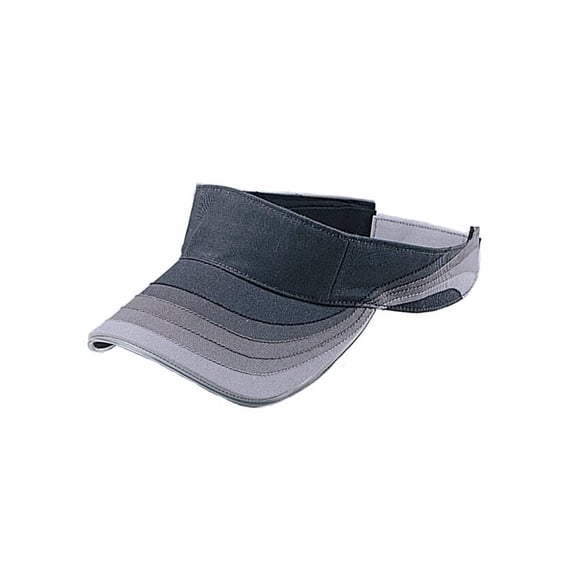 WAVE COTTON VISOR SHADING-OFF PRINT, Black