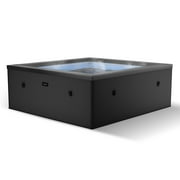 WAVE Garda 4-Person Eco Foam Outdoor Spa, Integrated Heater, Charcoal Black