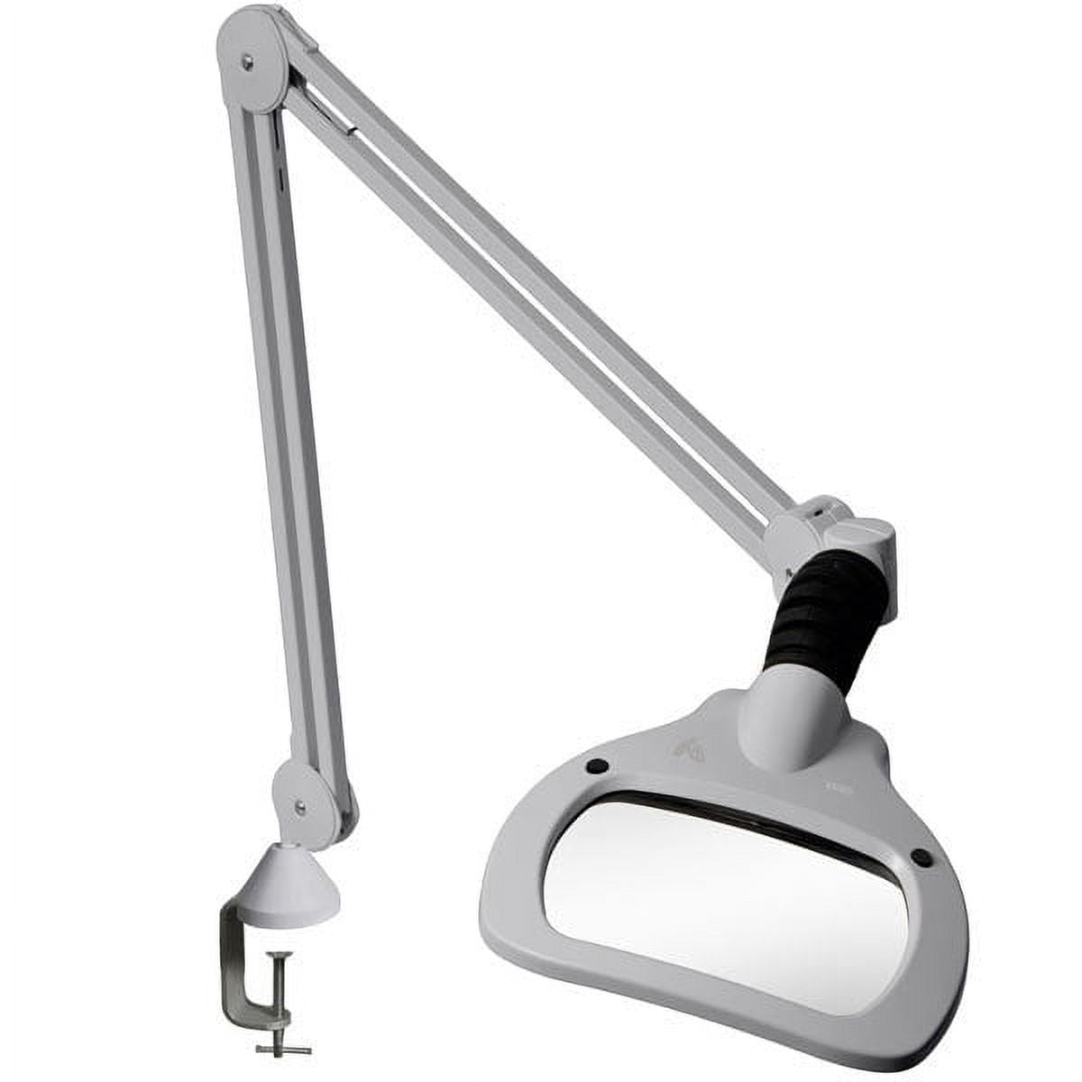 【お気に入り】 WAVE LED Magnifier- 30in Arm- 3.5D 1.88x- Clamp- Grey その他