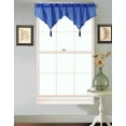 thumbnail image 1 of WAVE Rod Pocket Faux Silk Window Ascot Beaded Tassel Swag Topper Valance 55"x18", 1 of 2
