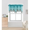 thumbnail image 1 of WAVE Rod Pocket Faux Silk Window Ascot Beaded Tassel Swag Topper Valance 55"x18", 1 of 2