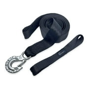 WAVESRX 2" x 12' Boat Trailer Winch Strap Replacement with Marine Grade Stainless Steel Hook