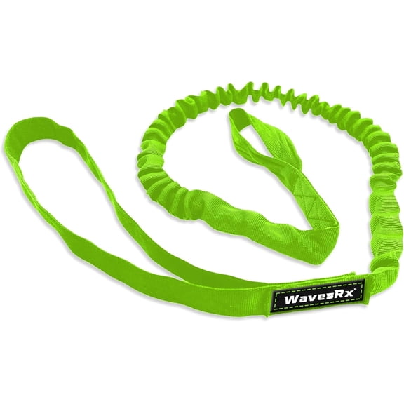 WAVESRX BowTether PWC Anchor and Dock Line - Shock Absorbing Elastic Bungee Rope Stretches 4 to 6 FT - Mooring Tether Pre Attached to Jet Ski Bow Eye for Quick Anchoring and Easy Docking