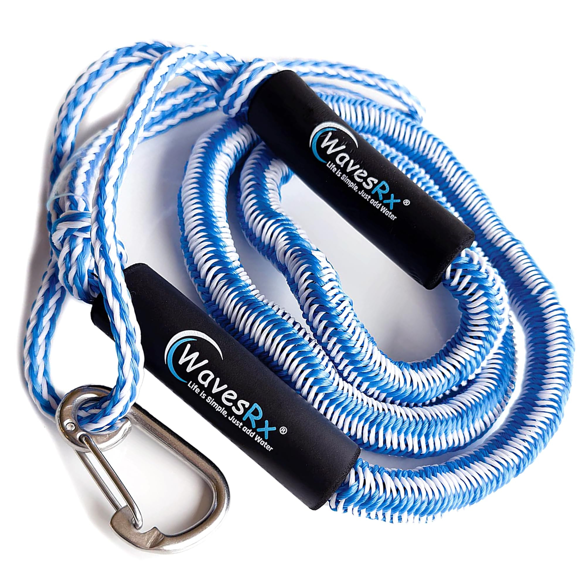 WAVESRX DockingPal Premium Bungee Dock Line 6'-11' (2PK)  Elastic Mooring  Rope Stretches to Absorb Shocks & Prevent Damage to Your Watercraft 