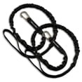 thumbnail image 1 of WAVESRX DockingPal™ - Premium Flat Bungee Dock Line for Boats | Elastic Boat Dock Rope with 1 Stainless Steel Carabiner & 1 Loop | Stretches from 5' to 9' for Jet Ski, PWC & Boat, 1 of 5