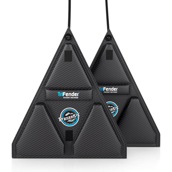 WAVESRX PWC Fender Bumper + Soft Loop Cleats | Safe and Convenient Jet Ski Docking | Patented TriFender Protects Jetski from Dock Rash & Scratches | Easy-to-Store Folding Design + Adjustable Bungee