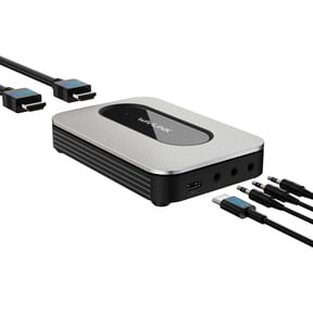 WAVLINK 4K HDMI Video Capture Card, HDMI Video Grabber for Live/Gaming Streaming with Ultra-Low Latency, VRR Support,Compatible with Windows/Mac/Linux/Android, HDMI recorder Plug and Play