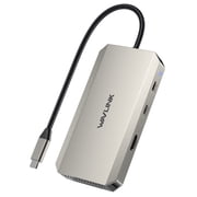 WAVLINK 4K USB HUB, 10Gbps USB Adapter with PCIe/SSD Enclosure 87W charging Dock for Windows/Mac OS