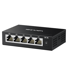 WAVLINK 5 Port Gigabit Ethernet Switch, 10Gbps Unmanagement Network Switch, Wall Mount & Desktop Ethernet Splitter, Fanless Quiet, Metal Case