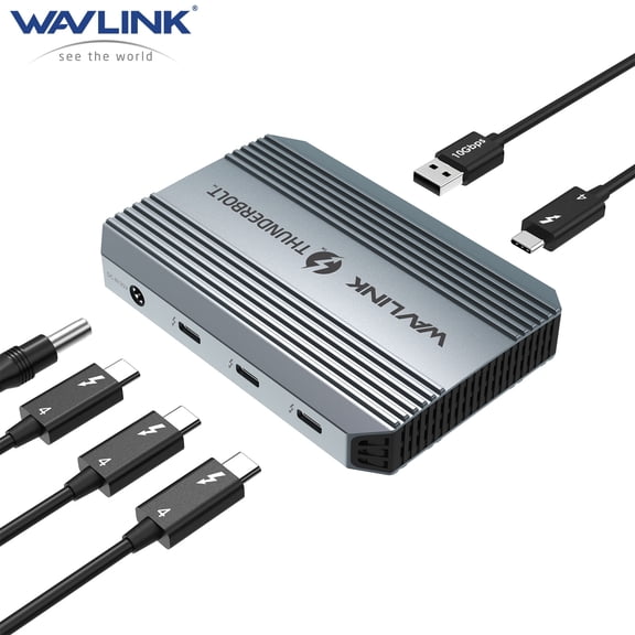 WAVLINK 5-in-1 USB Dock Thunderbolt 4 Hub, Single 8K/Dual 4K Display, 90W Charge for MacOS & Windows