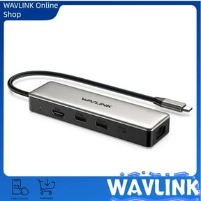 WAVLINK 6-IN-1 USB C Dock, USB C to HDMI Docking Station with 2x10Gbps USB3.1-A, 10Gbps USB3.1-C, 4K HDMI, 100W PD IN, 2.5G RJ45, Suitable for MacBook Pro/Air, iPad, Dell, HP, Lenovo, Asus, Acer