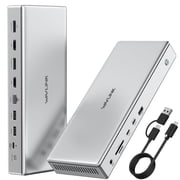 WAVLINK Dock Station 10Gbps USB C to DisplayPort & HDMI 10K@60Hz Max for MacBook Neo, Mac & Windows Laptop Dock with 100W Charge, 2.5G LAN