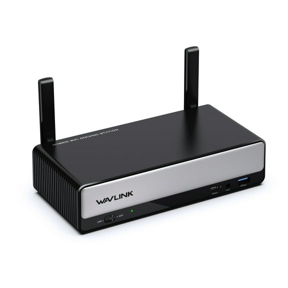 WAVLINK Dual Monitor USB C Dock, 10-in-1 Docking Station Wireless USB C Adapter with 4K&1080P HDMI, 100W Charging, Gigabit Ethernet for Windows Wireless Display(Dell/HP/Lenovo) & Wired for Mac