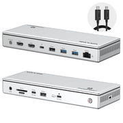WAVLINK Thunderbolt 4 Docking Station, Single 8K@60Hz/ Triple 4K@60Hz Display, 96W Charging Laptop Dock for TBT 4/3 Mac & TBT 4 Windows Laptop with 40Gbps, 2.5G RJ45