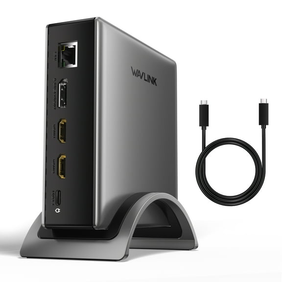 WAVLINK Triple Display Laptop Dock Station with 8K HDMI*2 + 8K Displayport, 140W Charging, RJ45, 10G USB-C USB C Dock for Mac OS & Windows Laptops
