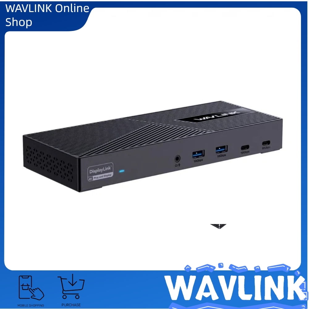 WAVLINK Triple Display Universal Docking Station, 15-in-1 USB-C Dock for Intel/M1/M2-Mac/Dell/Asus with 100W Laptop Charging