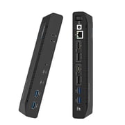 WAVLINK USB C Dual 4K DP/HDMI Laptop Docking Station with 60W Charging, Single 5K/ Dual 4K @60Hz for Specific USB-C and Thunderbolt 3 Windows and Mac, MacBook Neo 2xDP 1.2, 2xHDMI 2.0, 5xUSB, LAN