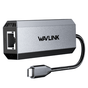 WAVLINK USB-C to Ethernet Adapter, 2.5 Gbps RJ45 Network Adapter with PD 95W for Phone, Laptops & Computer, Compatible with Windows/Mac OS/iOS/Linux/Chrome OS