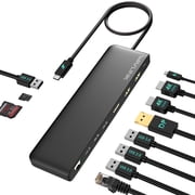 WAVLINK USB Dock Station, USB to HDMI4K@60Hz Dock with 85W Charge, Gigabit Ethernet for Laptop