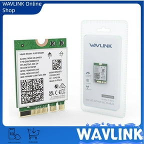 WAVLINK WiFi 6E Wireless Card, Intel AX210 Tri-Band 5400Mbps 2.4GHz/5GHz/6GHz Network Adapter with Bluetooth 5.3 for Laptop, Ultra-Low Latency, Support Windows 10/11 (64bit) M.2/NGFF