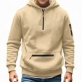 thumbnail image 1 of WAVSUF Boys Cargo Hoodie Loose Fit Long Sleeve with Pockets Fall Casual Sweatshirt Khaki 13, 1 of 7