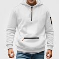 thumbnail image 1 of WAVSUF Boys Cargo Hoodie Loose Fit Long Sleeve with Pockets Fall Casual Sweatshirt White 13, 1 of 7