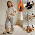 thumbnail image 1 of WAVSUF Fleece Mid Calf Boots for Girls Lace Up Wide Width Soft Comfort Fall Cute Daily Boots Beige Size 10, 1 of 9