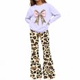 thumbnail image 1 of WAVSUF Girls Graphic Sets 2 Piece Long Sleeve Sweatshirt and Flare Leg Pants Fall Breathable Casual Clothes 11, 1 of 7