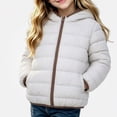 thumbnail image 1 of WAVSUF Girls Hooded Puffer, Loose Fit Zip Up Soft Comfort Winter Warm Casual Coat 9, 1 of 8