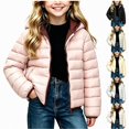 thumbnail image 1 of WAVSUF Girls Hooded Puffer, Soft Comfort Loose Fit Zip Up Winter Warm Casual Coat 10-12, 1 of 8